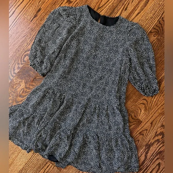 Zara tiered polka dot mini dress - small - Picture 2 of 5